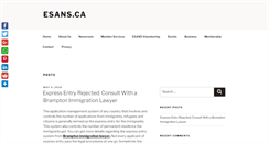 Desktop Screenshot of esans.ca